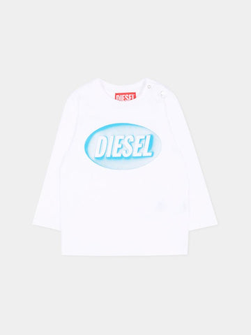 t-shirt con logo contrasto K00857 00YI9 K100 DIESEL 