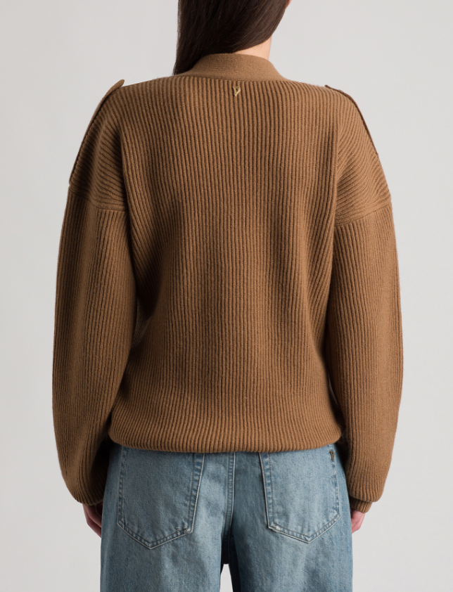 cardigan regular in costa inglese DT455M00988D002 728 DONDUP 