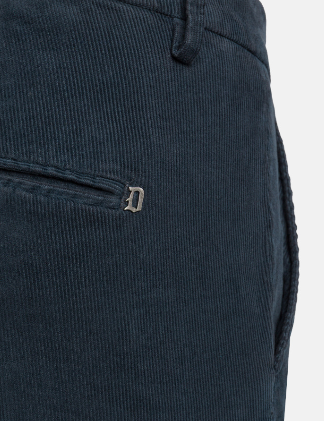 pantalone gaubert slim in velluto UP235VS0028UPT0 899 DONDUP 