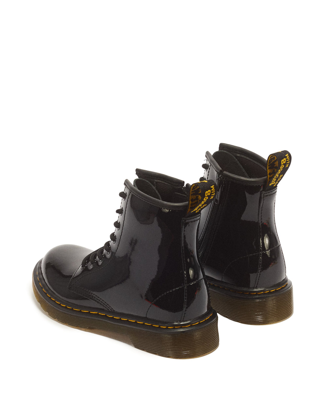 stivali in pelle verniciata 1460 1460 J BLACK L DR. MARTENS 