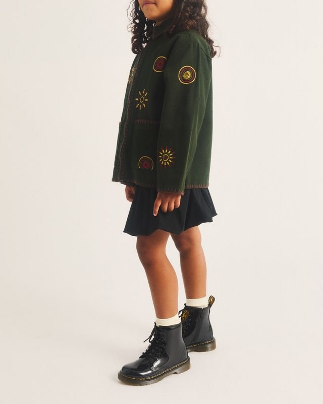 stivali in pelle verniciata 1460 1460 J BLACK L DR. MARTENS 