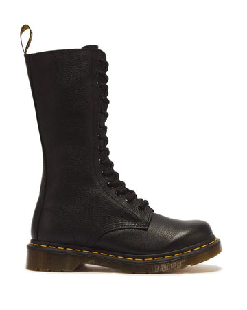 stivali alti in pelle virginia 1B99 BLACK DR. MARTENS 