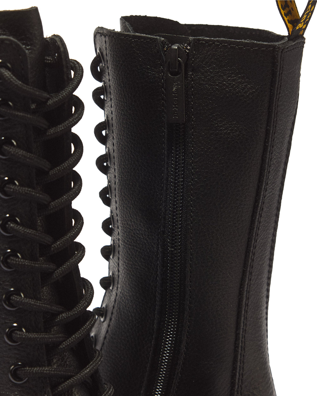 stivali alti in pelle virginia 1B99 BLACK DR. MARTENS 