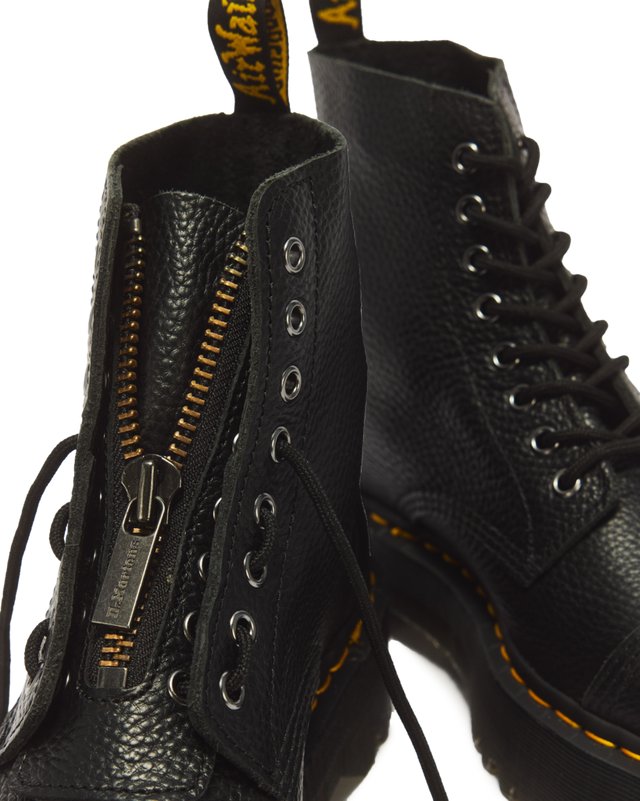 stivaletto in pelle lavorata sinclair SINCLAIR BLACK DR. MARTENS 