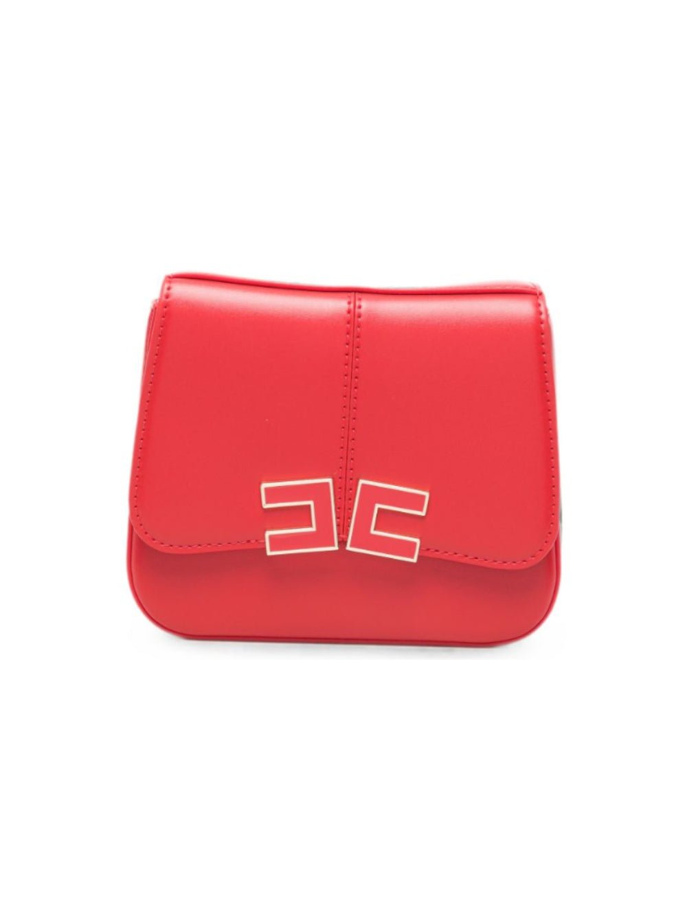 borsa in ecopelle con patta e logo EFBO118 TV025 3028 ELISABETTA FRANCHI 