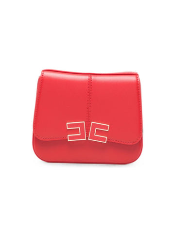 borsa in ecopelle con patta e logo EFBO118 TV025 3028 ELISABETTA FRANCHI 