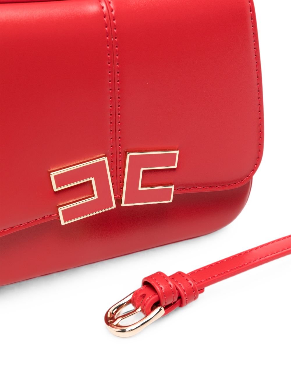 borsa in ecopelle con patta e logo EFBO118 TV025 3028 ELISABETTA FRANCHI 