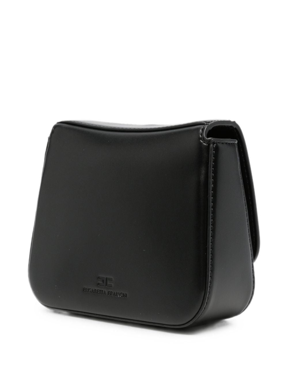 borsa in ecopelle con patta e logo EFBO118 TV025 N000 ELISABETTA FRANCHI 