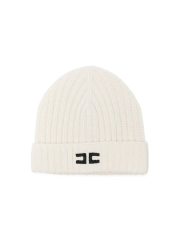 cappello in maglia a coste EFCP035 FL143 0100 ELISABETTA FRANCHI 
