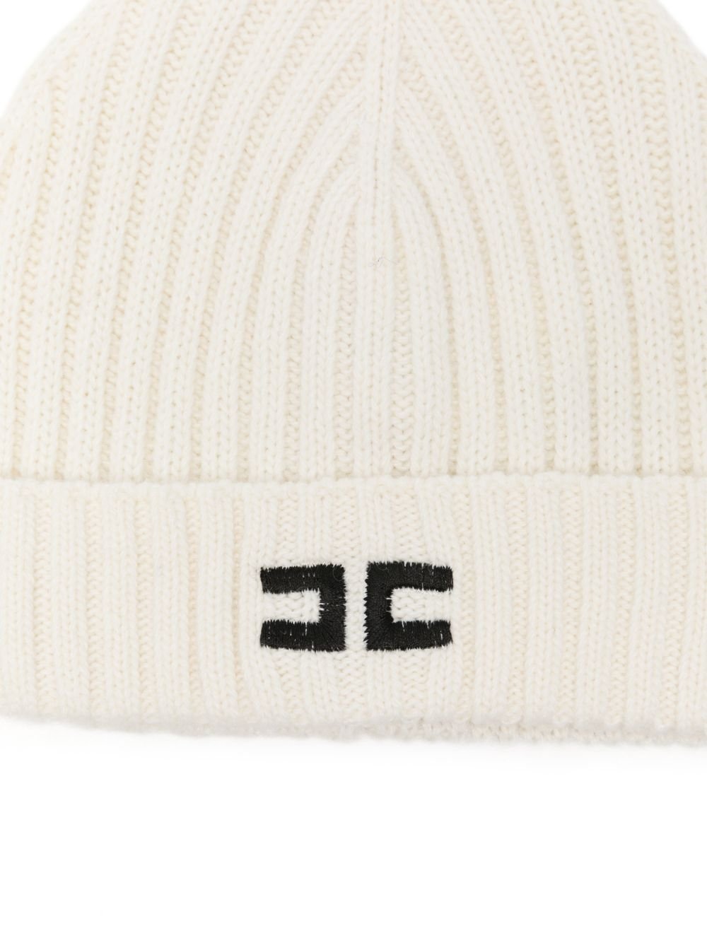 cappello in maglia a coste EFCP035 FL143 0100 ELISABETTA FRANCHI 