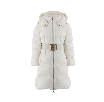 giubbotto lungo in vela satin con cintura EFGB140 NY042 0067 ELISABETTA FRANCHI 