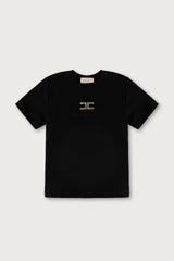 ELISABETTA FRANCHI t-shirt con logo Nero