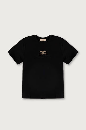 t-shirt con logo EFTS271 JE018 N000 ELISABETTA FRANCHI 
