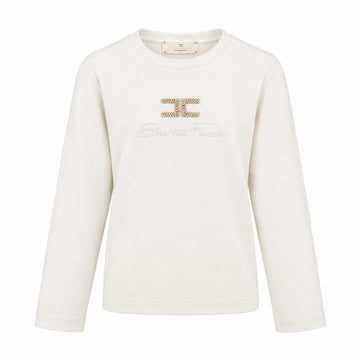 t-shirt maniche lunghe con logo EFTS273 JE018 0004 ELISABETTA FRANCHI 