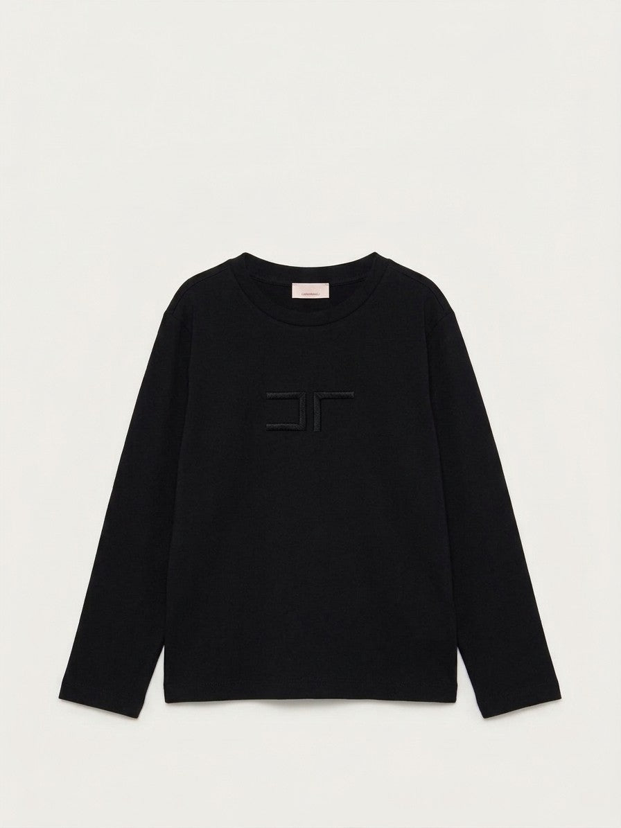 t-shirt logata EGTS122 JE018 N000 ELISABETTA FRANCHI 