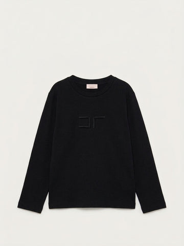 t-shirt logata EGTS122 JE018 N000 ELISABETTA FRANCHI 