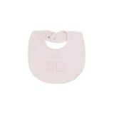ELISABETTA FRANCHI bavetta felpa ricamo Marshmallow