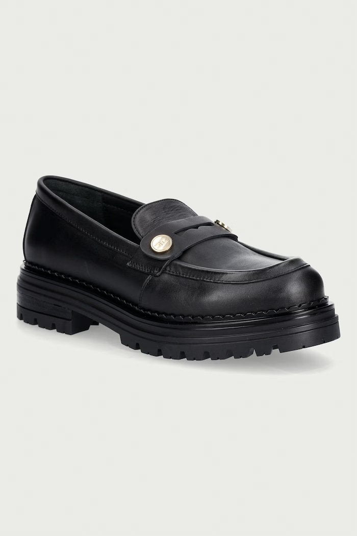 mocassino in pelle F4A4 E0642 NERO ELISABETTA FRANCHI 