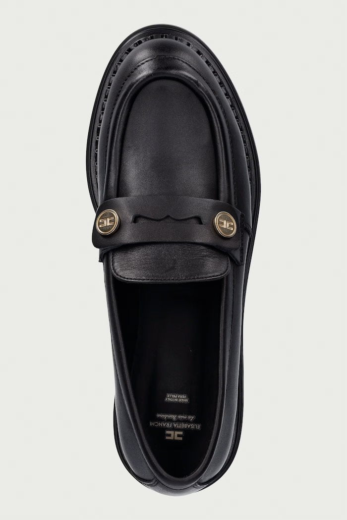mocassino in pelle F4A4 E0642 NERO ELISABETTA FRANCHI 