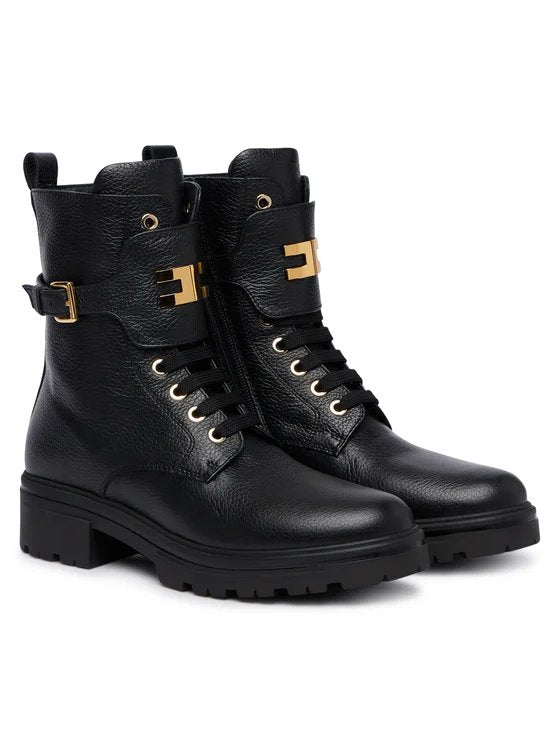 stivaletto in pelle F4A5 E0719 NERO ELISABETTA FRANCHI 