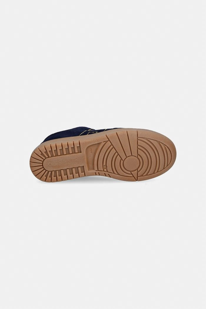 sneakers scamosciata con logo F4A9 E0665 BLU NOTTE ELISABETTA FRANCHI 