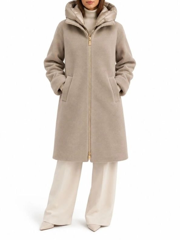 giubbino in panno soft con cappuccio EMMBACIO 002 EMME MARELLA 