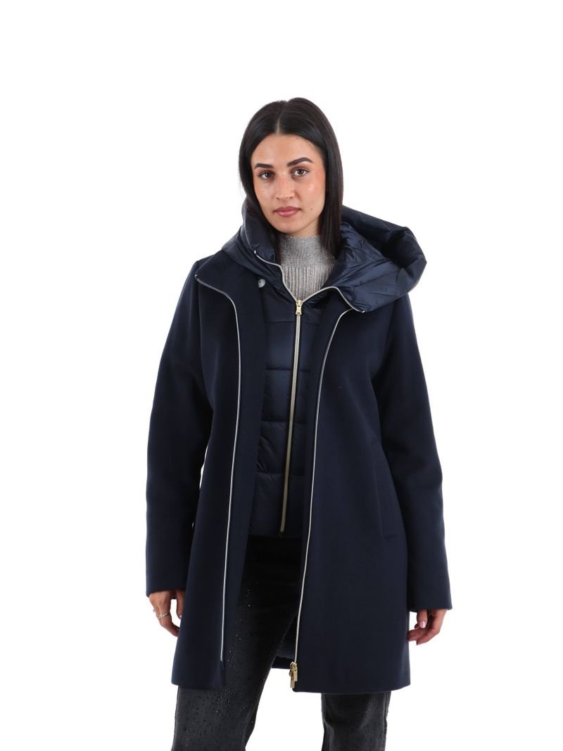 giubbino in panno soft con cappuccio EMMBACIO 012 EMME MARELLA 