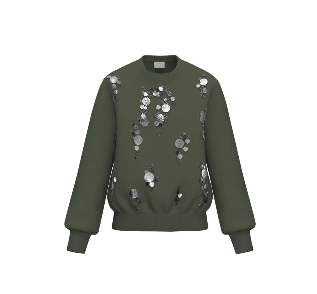 felpa con pailettes EMMCRINE 001 EMME MARELLA 