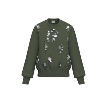 felpa con pailettes EMMCRINE 001 EMME MARELLA 