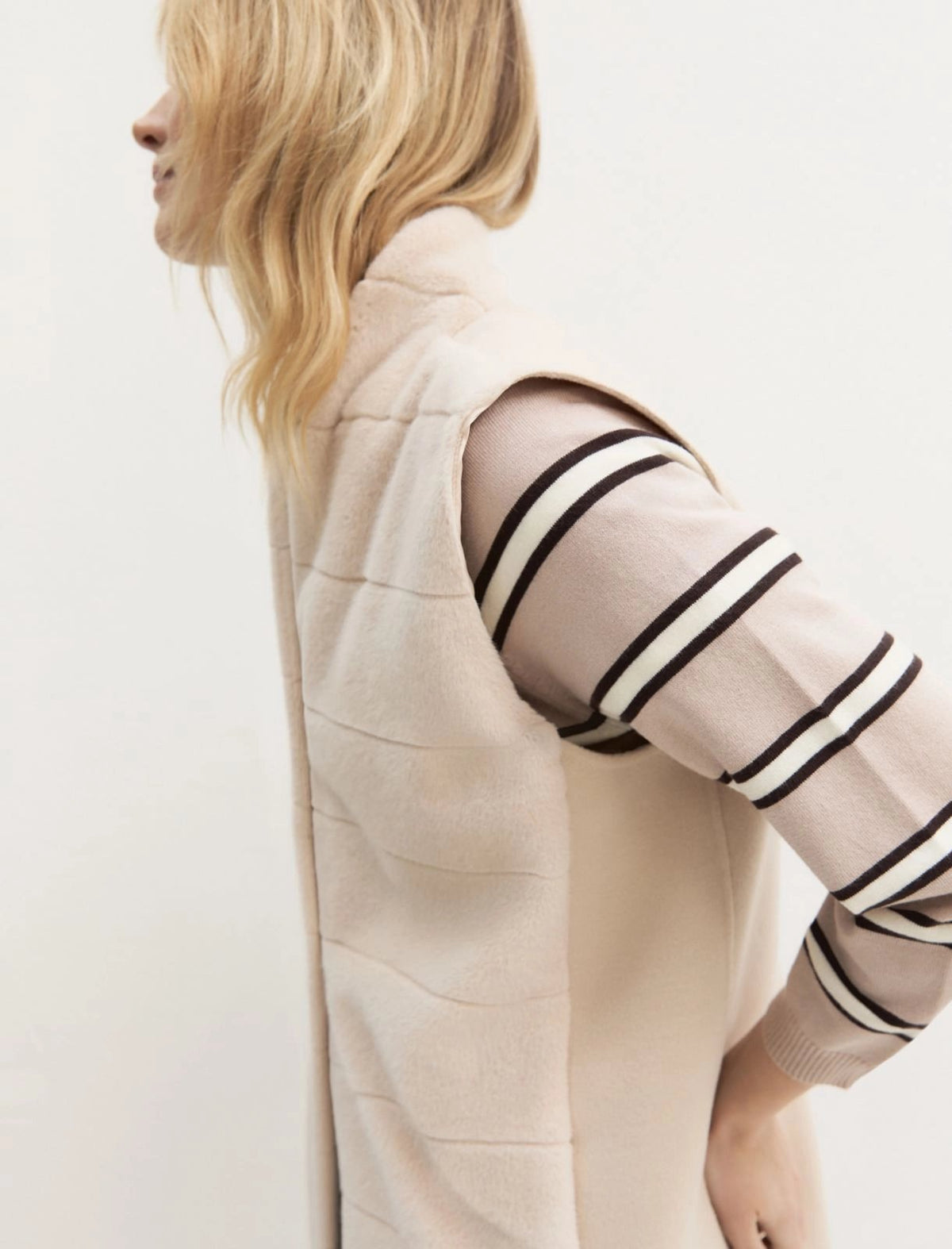 gilet lungo con inserto EMMLEONE 001 EMME MARELLA 