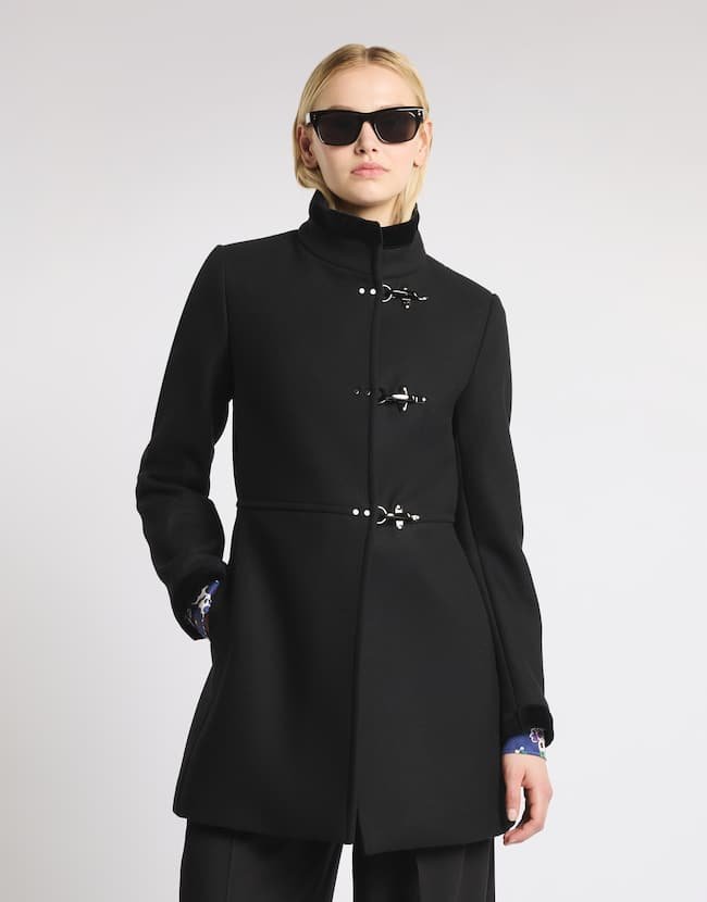cappotto in lana con alamari NAW50534000 YMVB999 FAY 