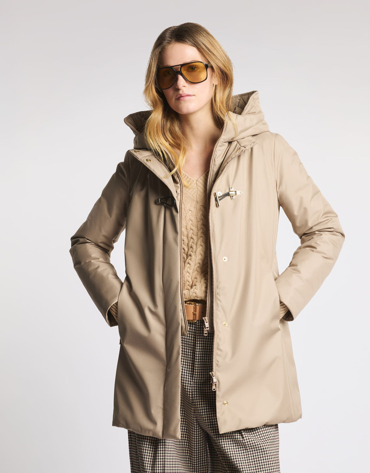 toggle coat in gabardine tecnico NAW59533830 ZXEC602 FAY 