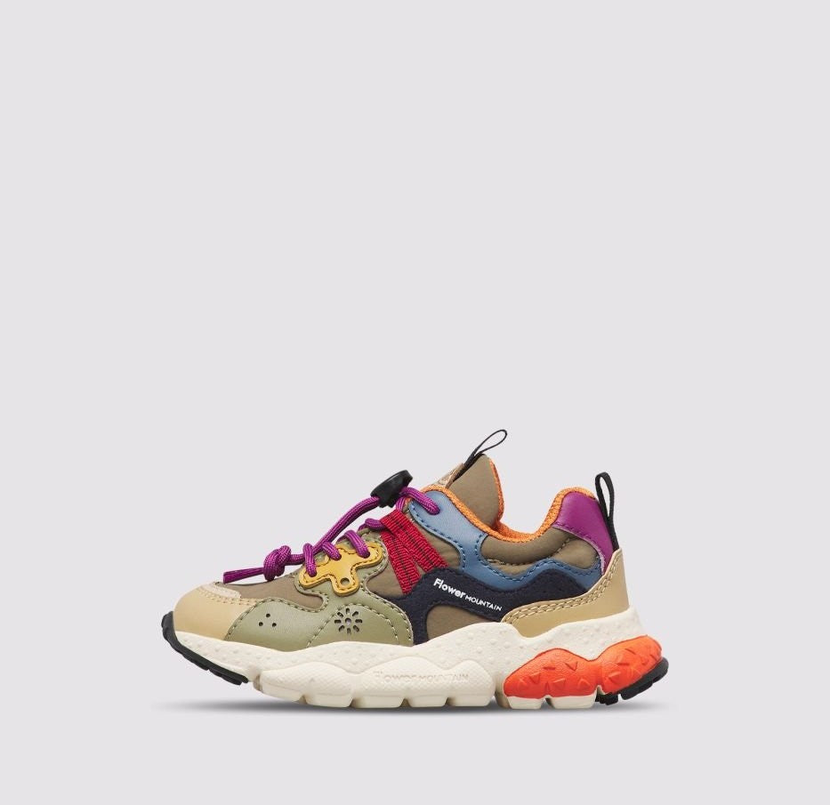 sneakers yamano 3 junior YAMANO 3 JUNIOR BEIGE ARMY NAVY FLOWER MOUNTAIN 