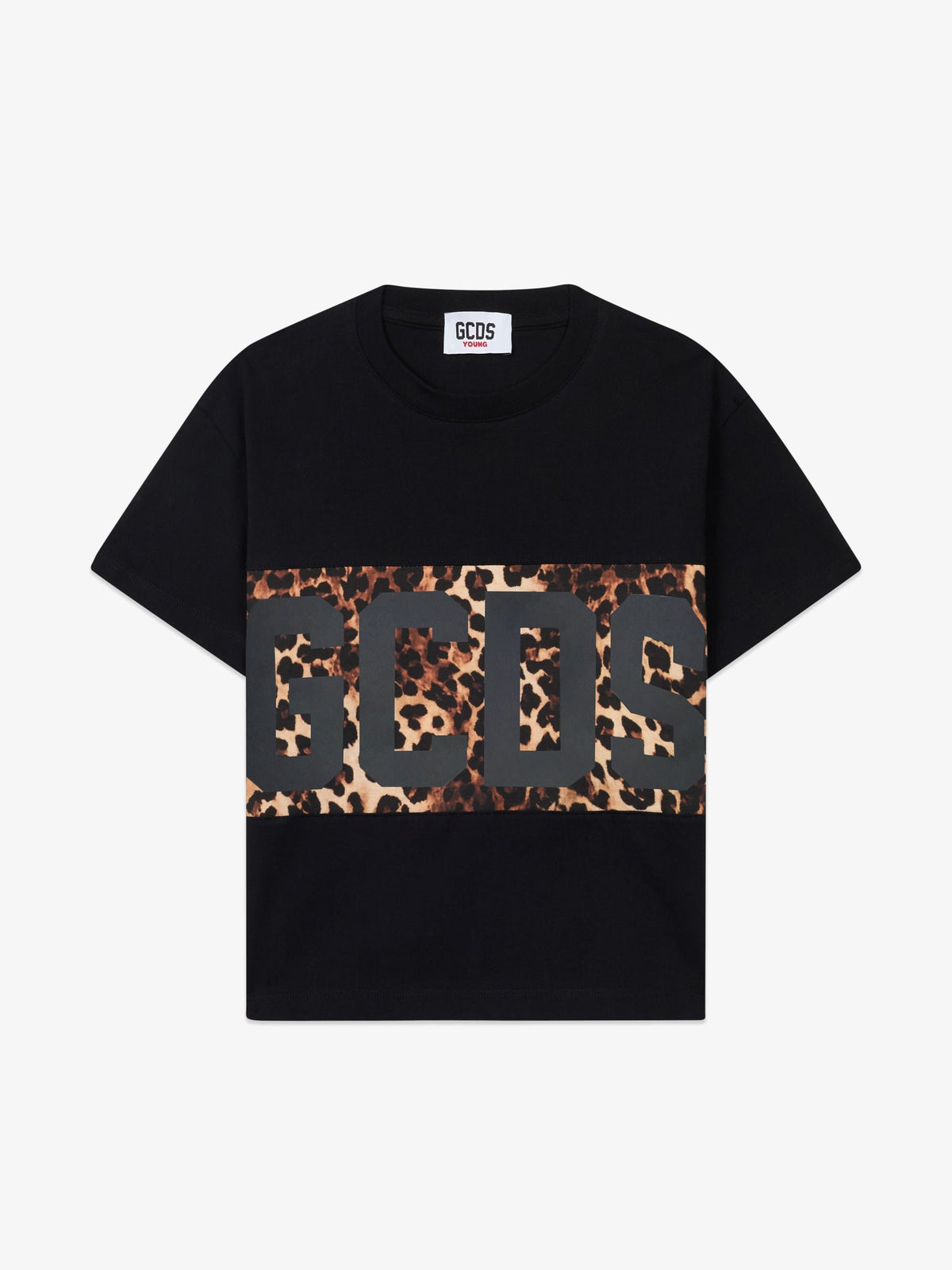 t-shirt con logo maculato Z0GJQC585J106 999M GCDS 