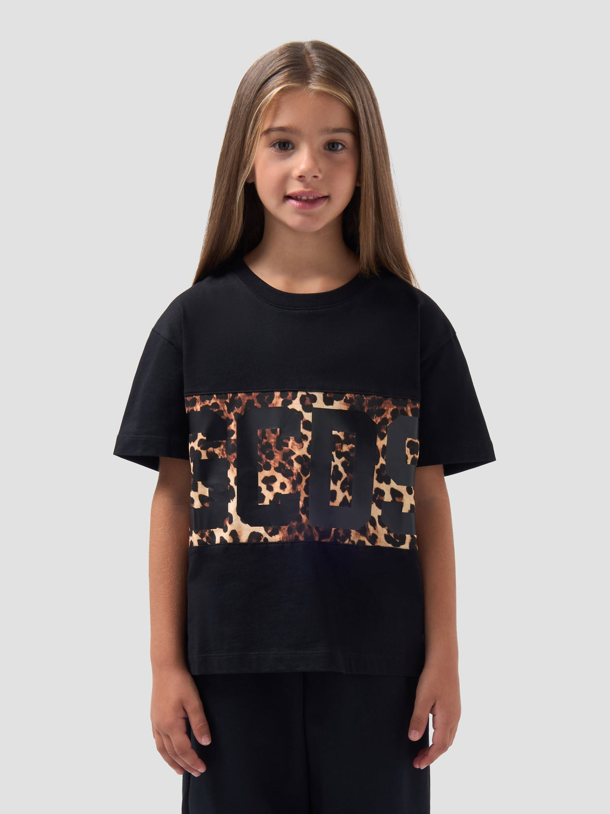 t-shirt con logo maculato Z0GJQC585J106 999M GCDS 