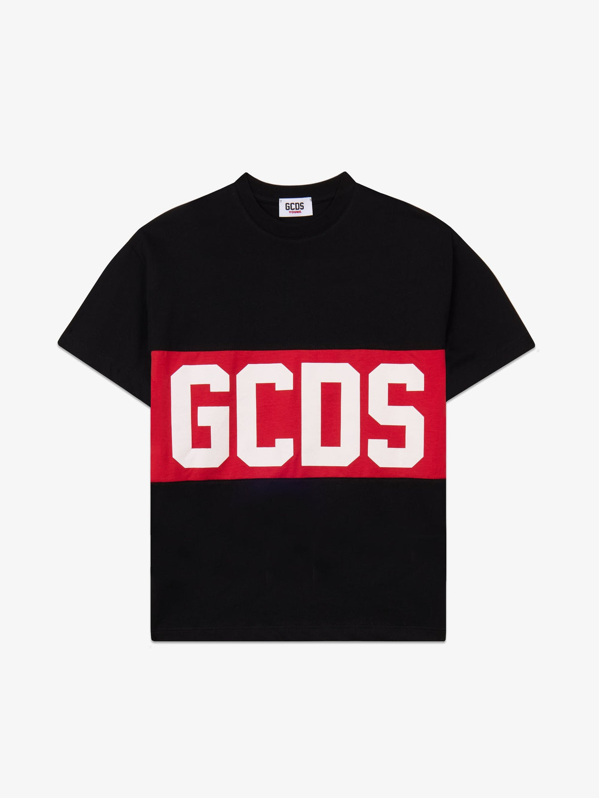 t-shirt con logo iconico Z0UJQC585J105 999R GCDS 