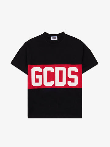 t-shirt con logo iconico Z0UJQC585J105 999R GCDS 