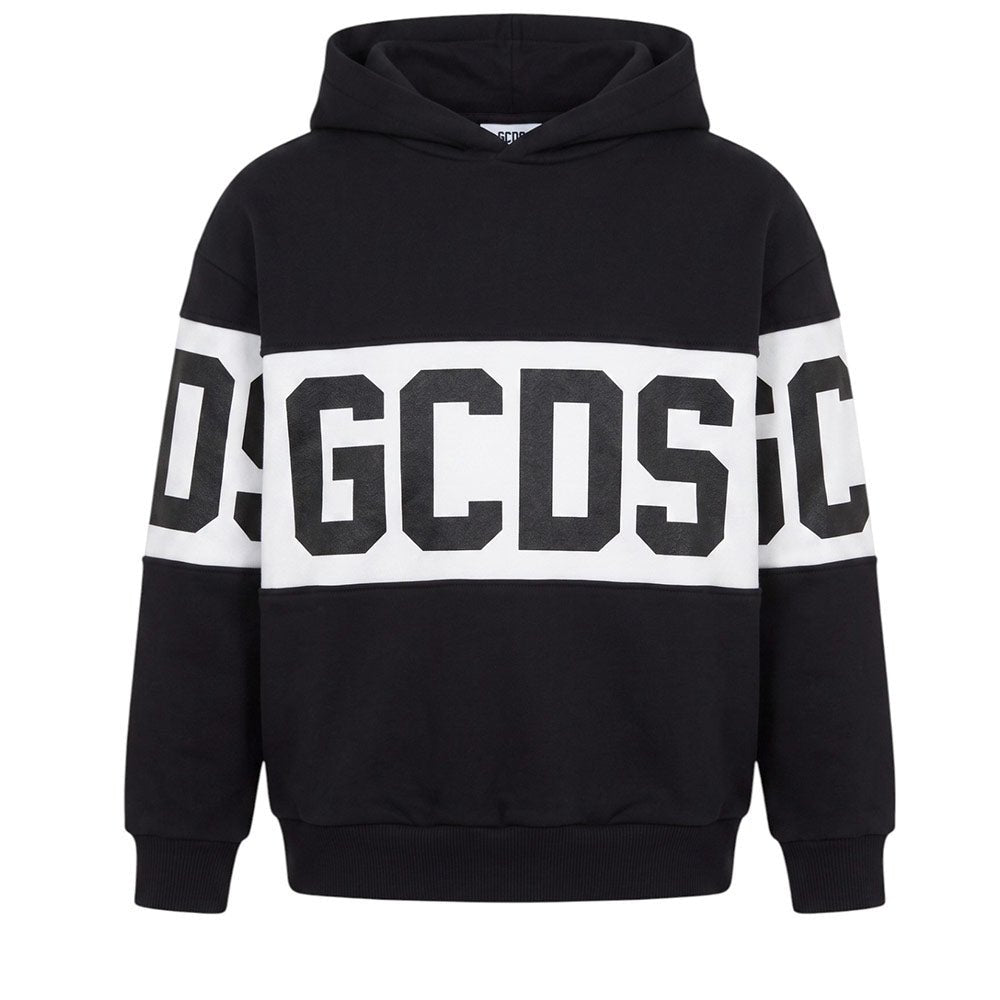 felpa logata con cappuccio Z0UJQE583F004 999A GCDS 