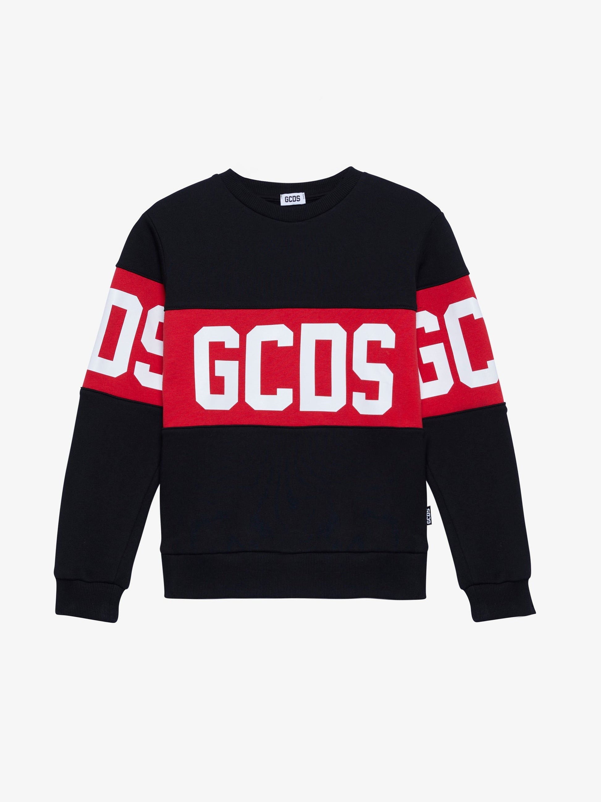 felpa girocollo con band logo Z0UJQE584F004 999R GCDS 