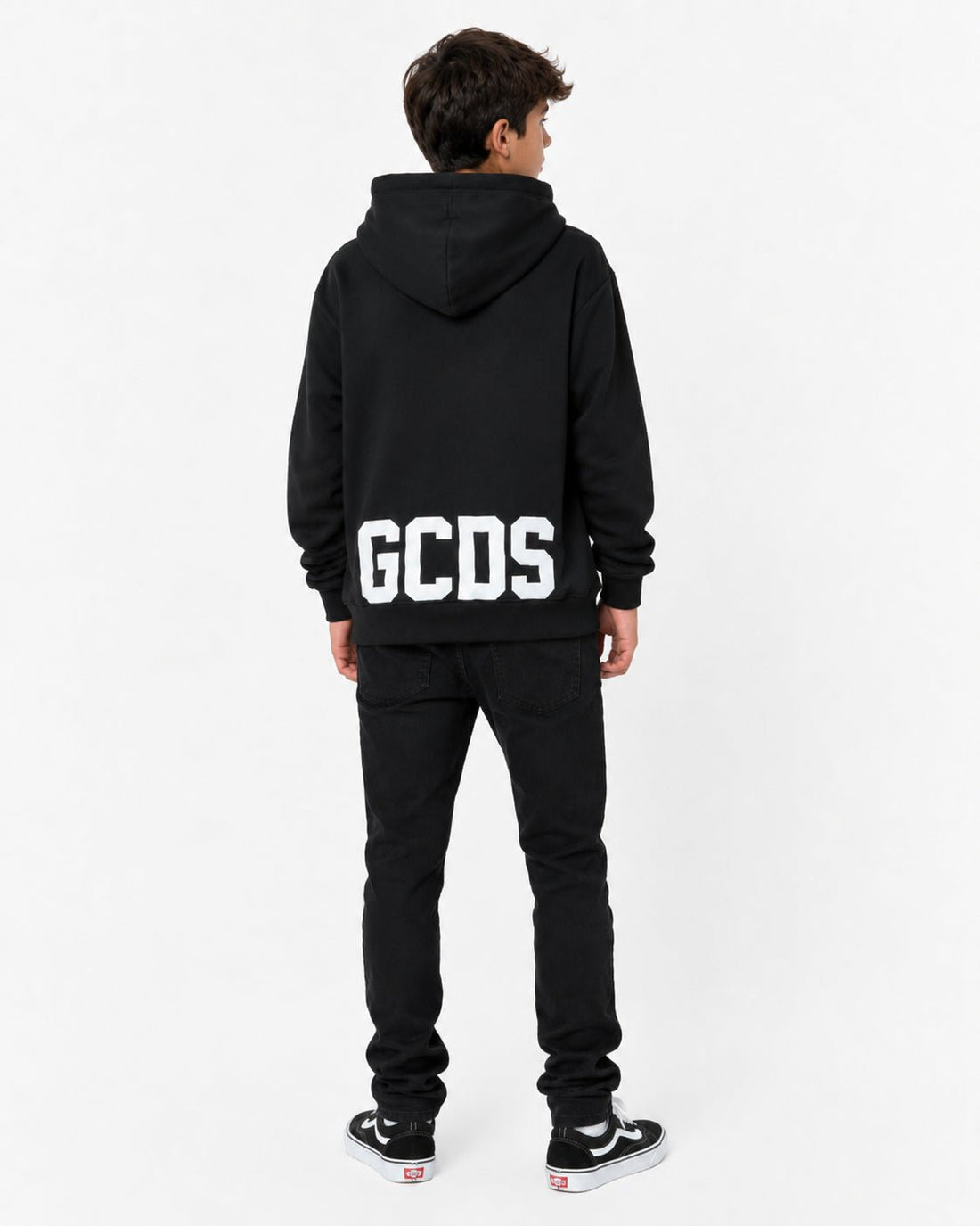 felpa con cappuccio e logo Z0UJQE625F004 999A GCDS 