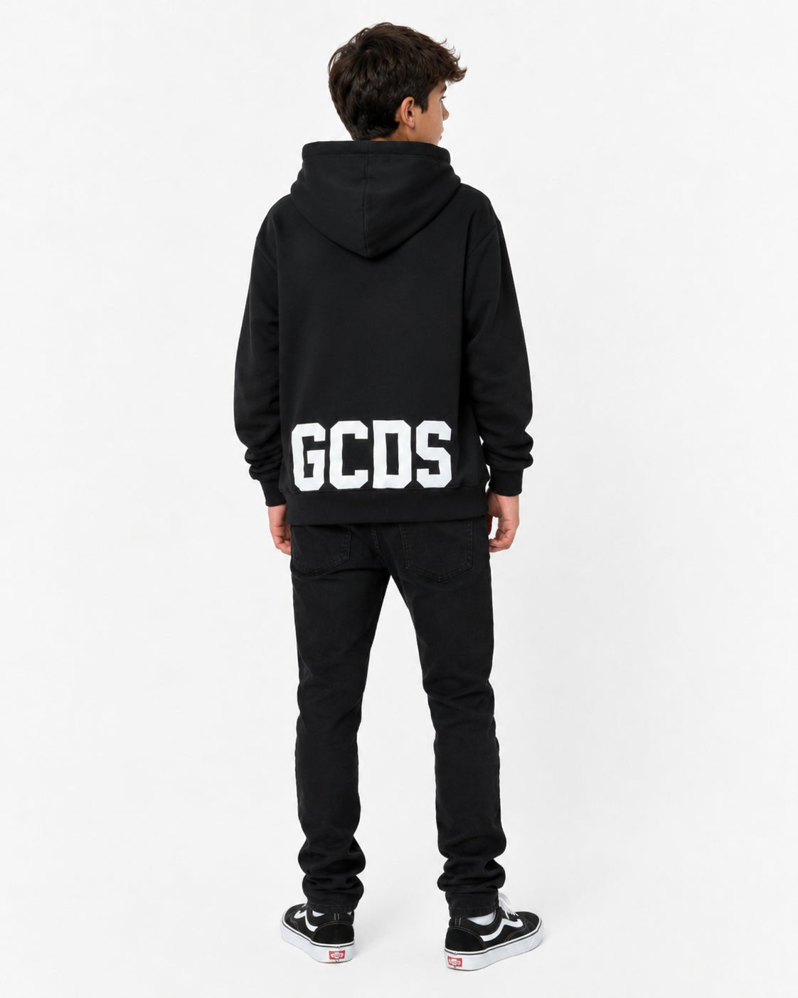 felpa con cappuccio e logo Z0UJQE625F004 999A GCDS 