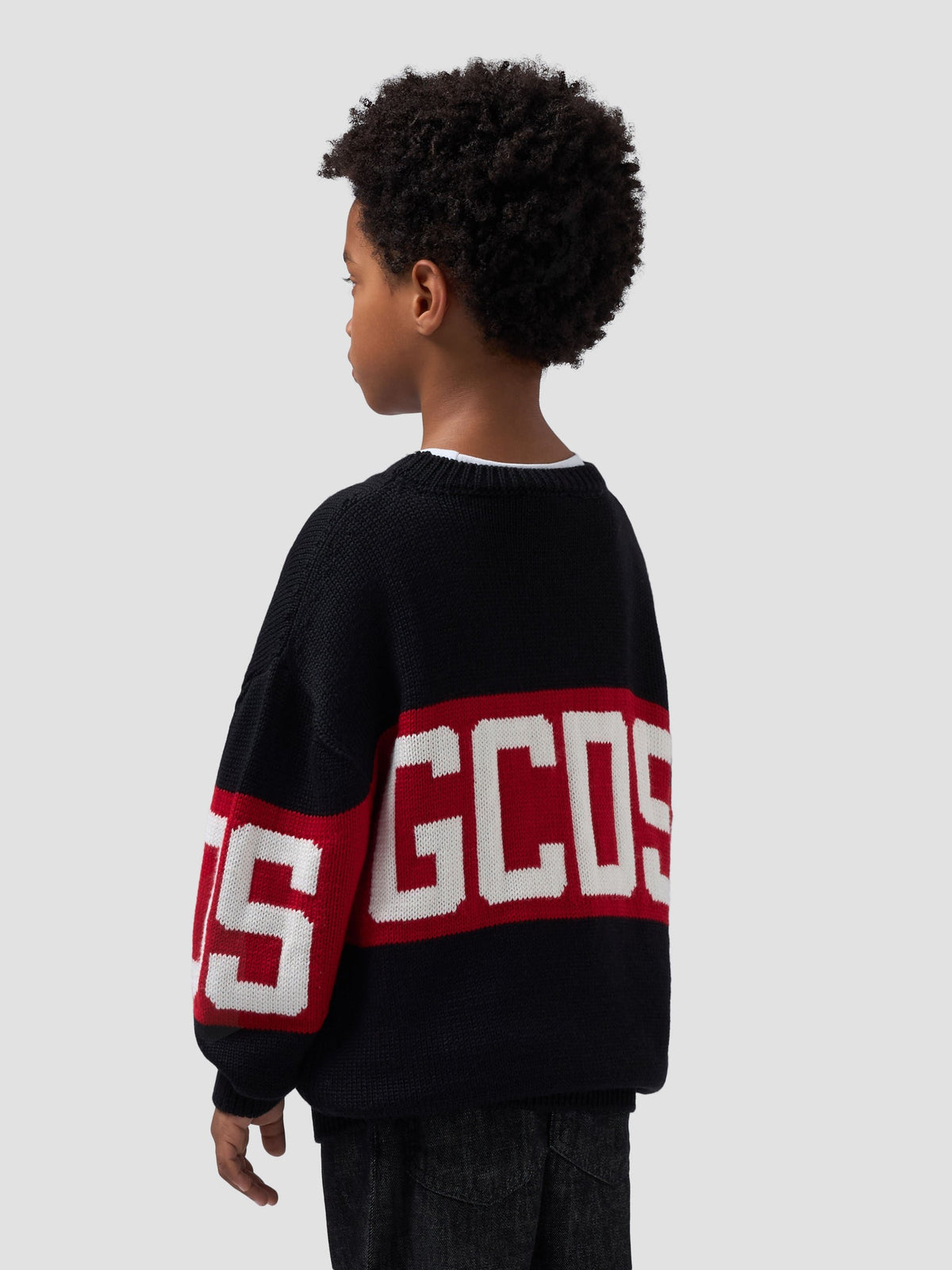 maglione girocollo in lana Z0UJQF621K347 999R GCDS 