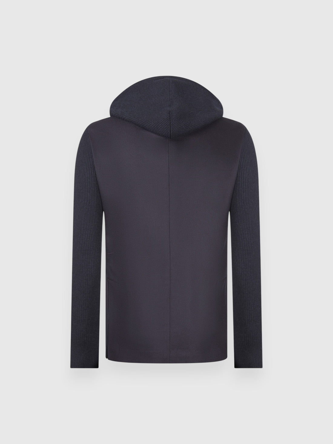 giacca con cappuccio super geelong e flanella 23133 51320 598 GRAN SASSO 