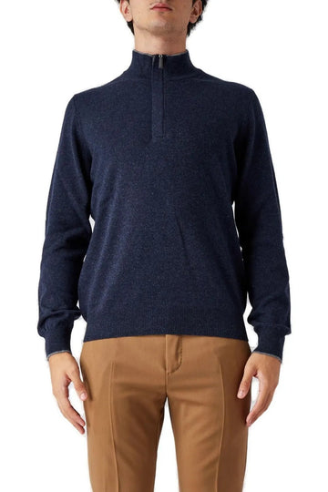 maglione mezza zip 55107 19674 589 GRAN SASSO 