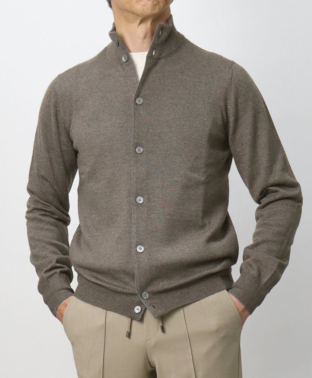 cardigan full button in lana 55160 14266 478 GRAN SASSO 