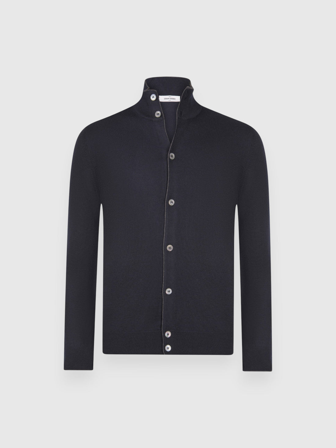 cardigan full button in lana 55160 14266 598 GRAN SASSO 