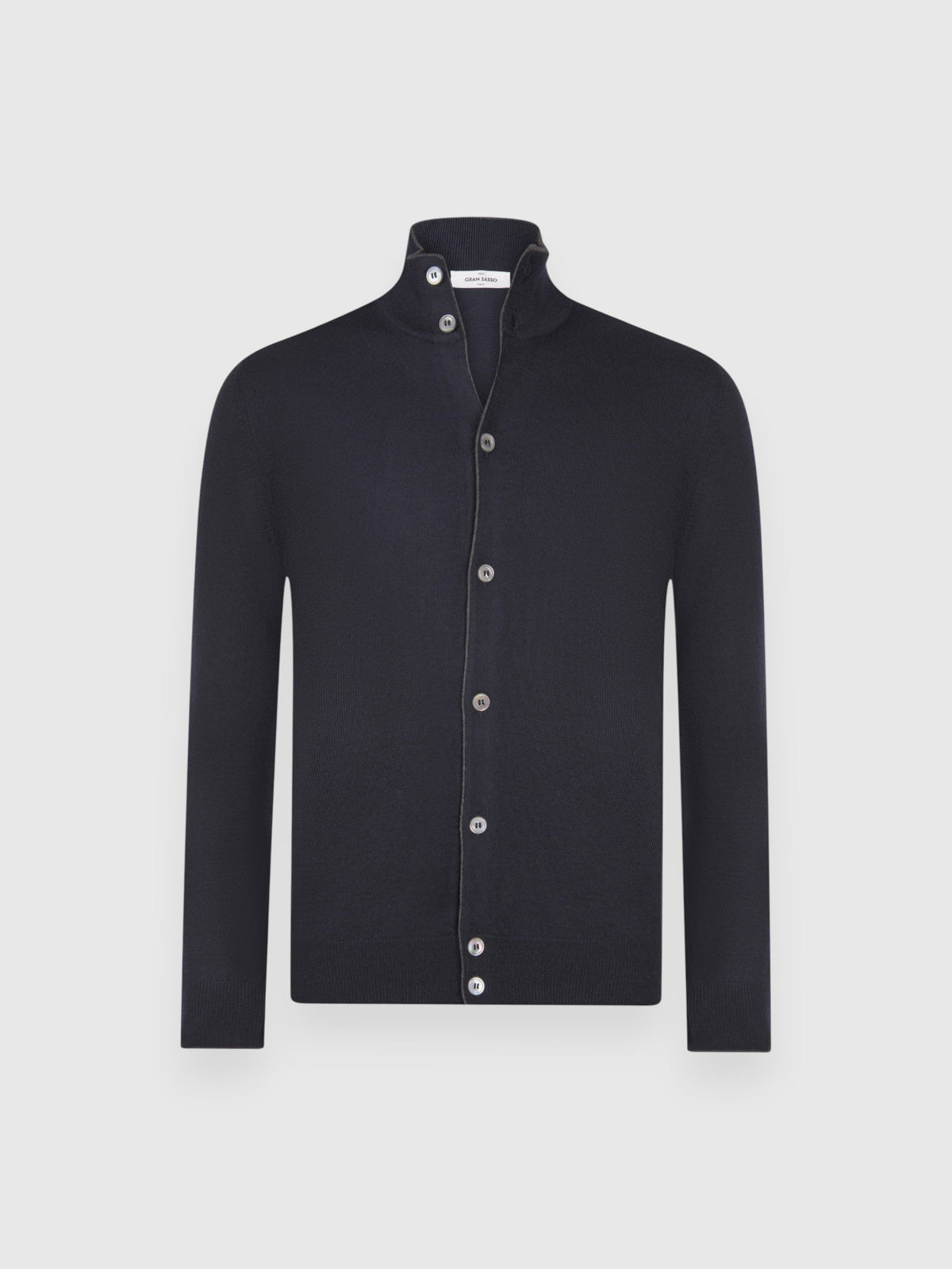 cardigan full button in lana 55160 14266 598 GRAN SASSO 