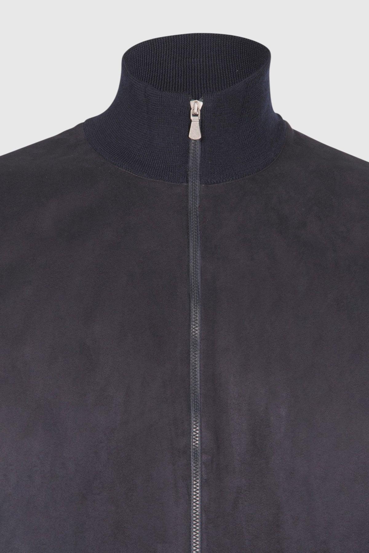 giubbino in lana merinos e alcantara 57155 14239 598 GRAN SASSO 