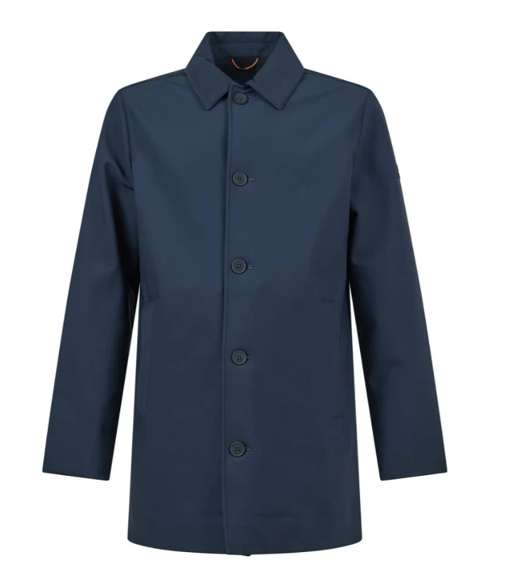 trench con collo a camicia HE2440014 BLUE HESKIMO 