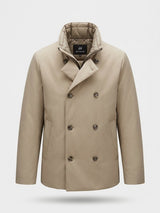 HETREGO cappotto imbottito doppiopetto Beige